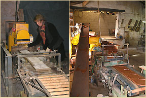 dalles de terre cuite et tomette